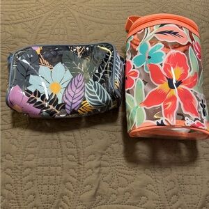 Vera Bradley Floral Clear Cosmetic Bags - Multicolor Duo